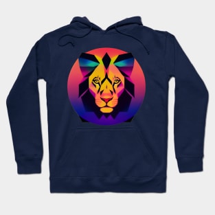 Low Poly Lion Hoodie